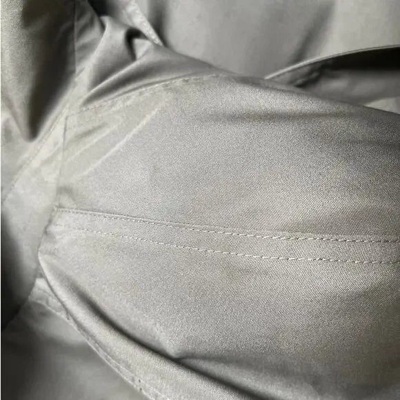 Vintage Misty Harbor Fur Lined Cropped Trench Coat Size 8 - Picture 7 of 13